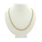 Image 1 of Gold twisted link chain | 46 cm
