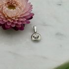 Image 2 of 18K White Gold Minimalist Pendant with Diamond