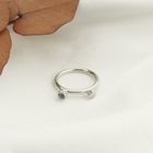Image 7 of Silver ring with zirconia