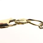 Image 6 of Gold closed Figaro link bracelet.