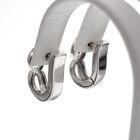 Image 4 of White gold earrings set with 0.12 ct. diamonds | Flame