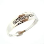 Image 1 of 8 carat row ring with diamonds; 0.015 ct.