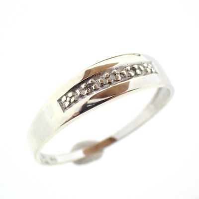 8 carat row ring with diamonds; 0.015 ct. Image 1 of 8 carat row ring with diamonds; 0.015 ct.