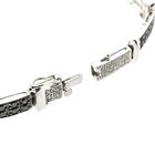 Image 4 of White gold bracelet with black moissanite and diamonds; 1.25 ct.