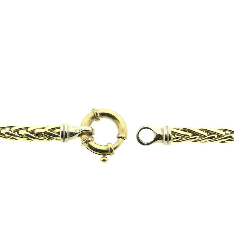 Image 4 of Gold necklace with foxtail link | 45 cm