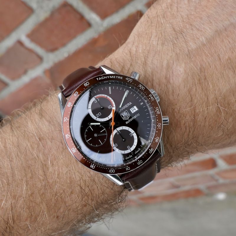 Image 12 of TAG Heuer Carrera 'Juan Manuel Fangio' CV2013-4; Chronograph men's watch