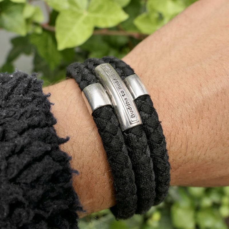 Image 11 of Silver Buddha to Buddha bracelet | 21 cm