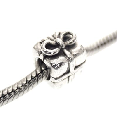Image 2 of Pandora charm; Silver; Present