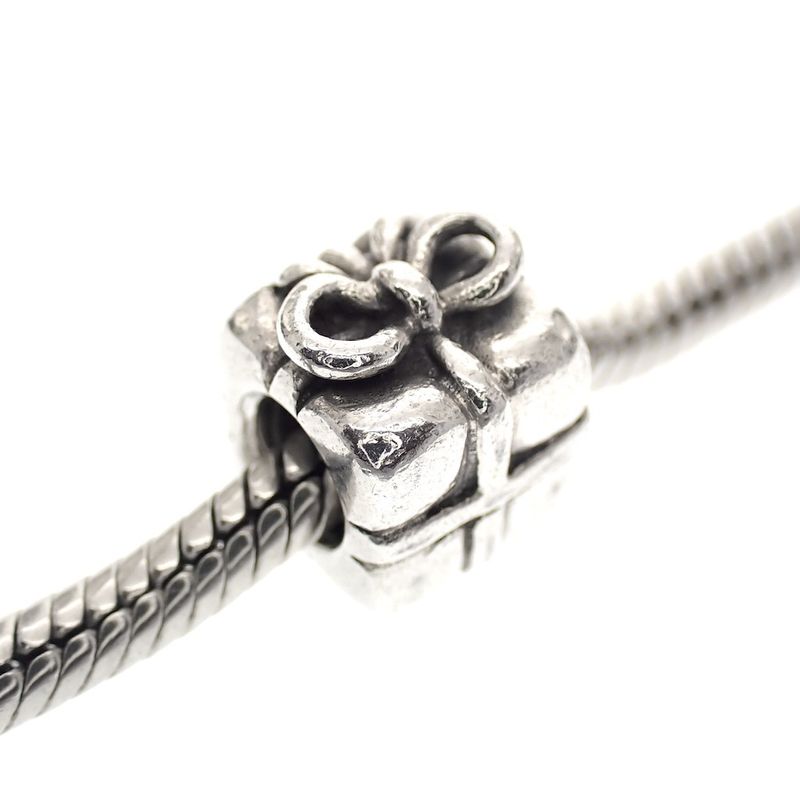 Image 2 of Pandora charm; Silver; Present