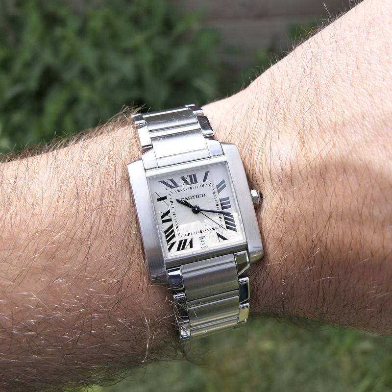 Image 16 of Cartier Tank Française 2302; Automatic unisex watch