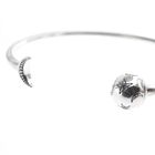 Image 4 of Pandora Moments Open Bangle; Silver; Moon and Stars | Ø 60mm