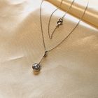 Image 2 of White gold necklace with pendant; Amsterdam rose diamond; 0.50 ct. | 45.5 cm