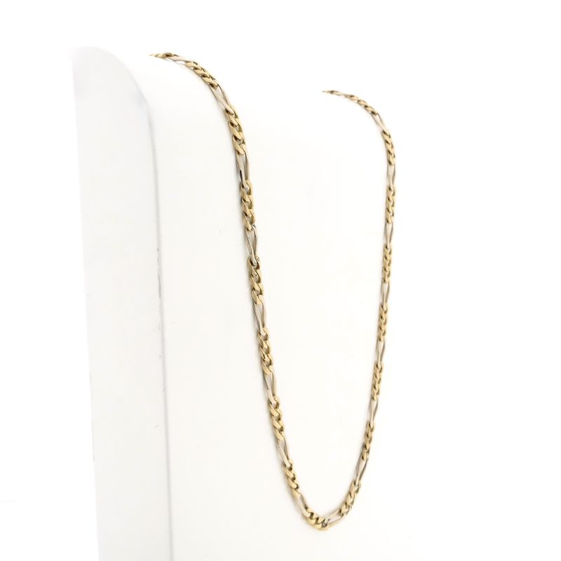 Image 4 of Bicolor Gold Figaro Chain