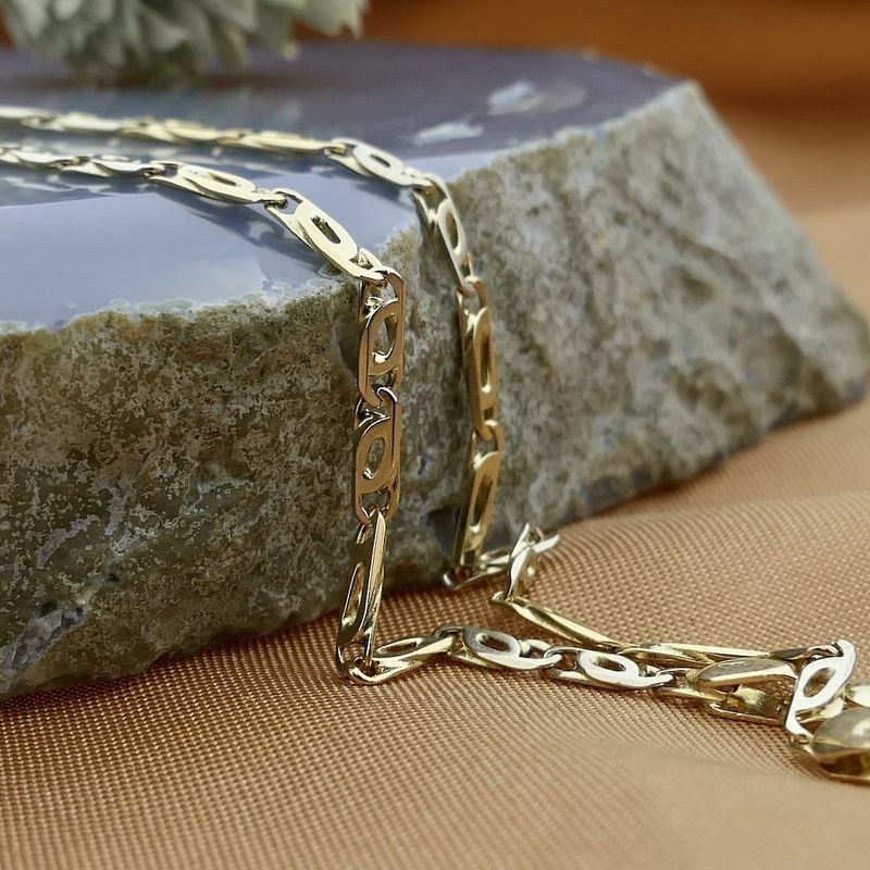 Image 10 of Two-tone gold fantasy link bracelet