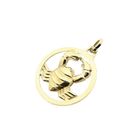Image 5 of Gold zodiac sign pendant Cancer