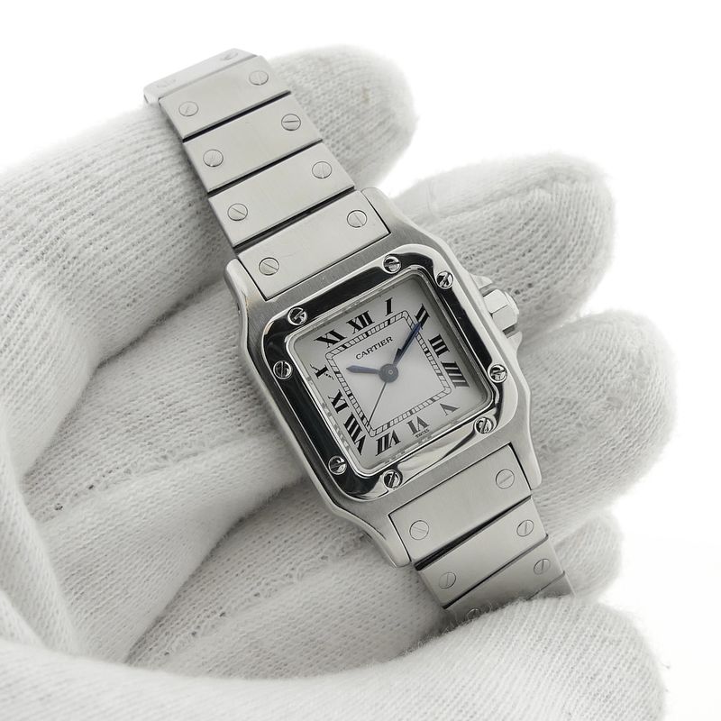 Image 6 of Cartier Santos Galbèe Automatic 0901; Vintage dames horloge