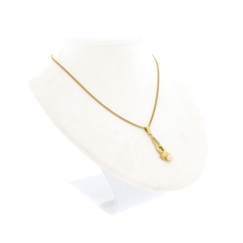 Image 5 of Vintage gold pendant with pearl