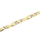 Image 4 of Two-tone gold infinity link necklace | 49.5 cm