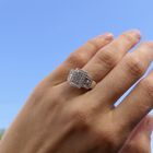 Image 10 of 18K white gold ring with diamonds; Exclusive | 1.17 ct.