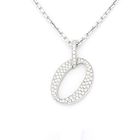 Image 2 of White gold pendant with diamonds; 0.83 ct.