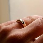 Afbeelding 9 van Gouden solitairring met diamant; 0,10 ct.