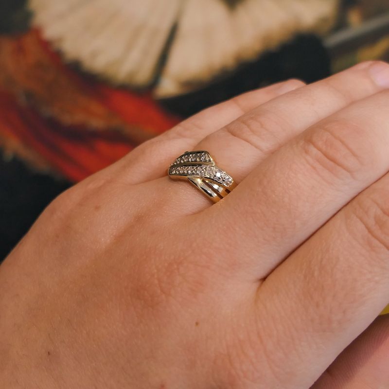 Image 4 of Gold ring with diamonds | 0.07 ct.