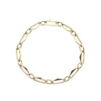 Gold closed forever link bracelet