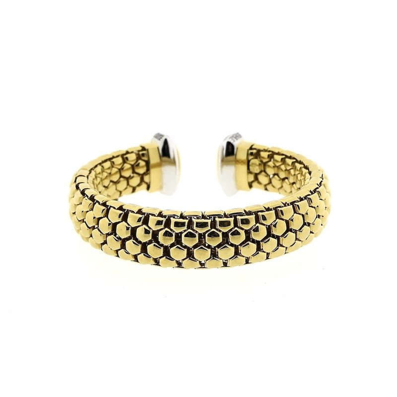 Image 3 of Fope bicolor gold bracelet with diamond 0.80 ct