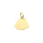 Image 7 of Gold playing card pendant with enamel