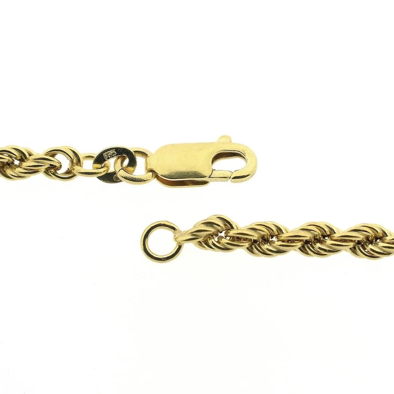 Image 5 of Long gold twisted link chain