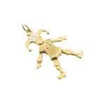 Image 5 of Gold harlequin pendant with diamond | 0.005 ct.