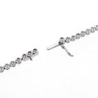 Image 8 of 18K white gold tennis necklace with 3.00 ct. diamonds | 42 cm