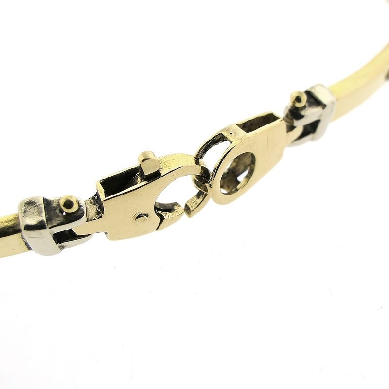 Image 3 of Two-tone gold bar bracelet