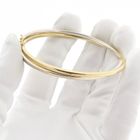 Image 10 of Two-tone gold slave bracelet; Size M/L