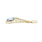 Image 6 of Gold Pendant with Topaz; 14 Karat