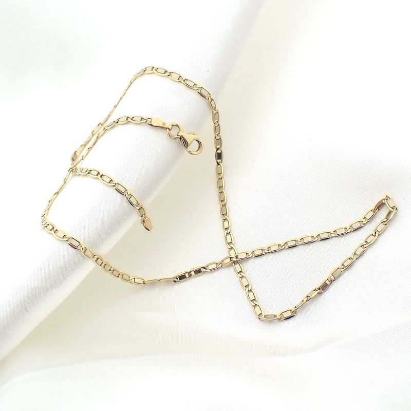 Image 4 of Two-tone gold fantasy link chain | 45 cm