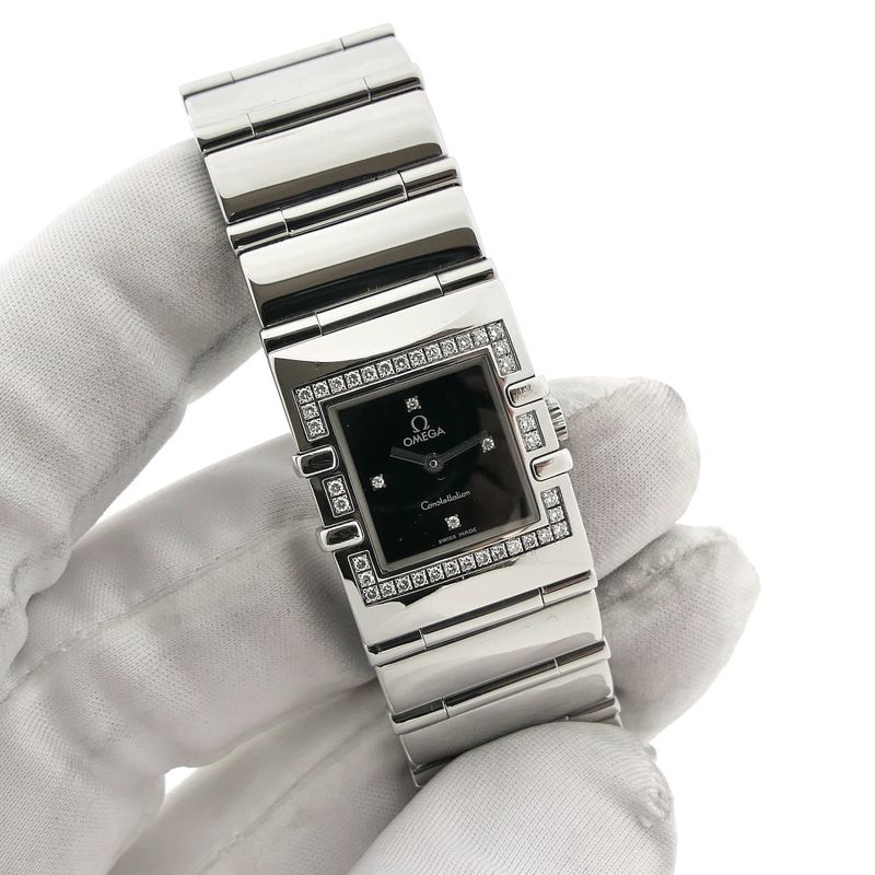 Image 6 of Omega Constellation Quadra 1528.46.00; Women's watch with diamonds