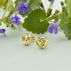 Image 2 of Golden subtle stud earrings