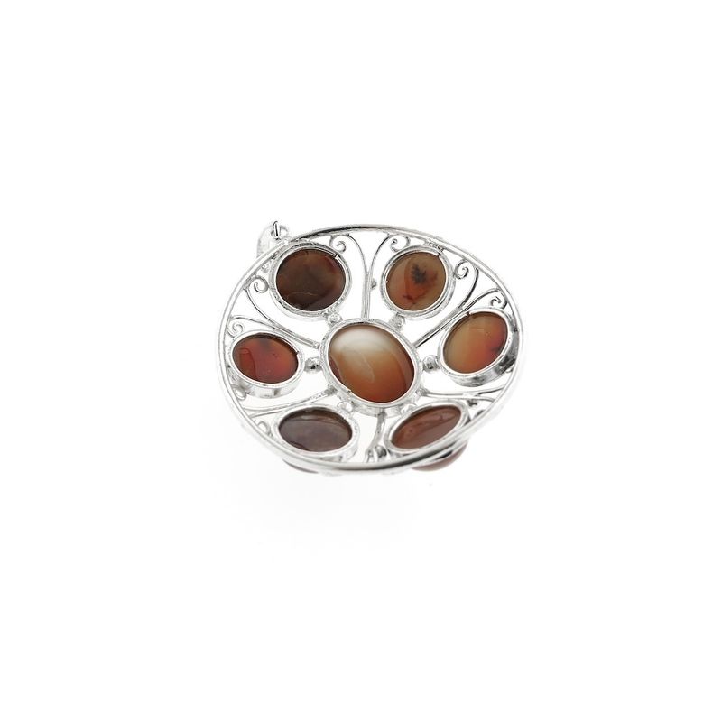 Image 5 of Silver pendant with carnelian