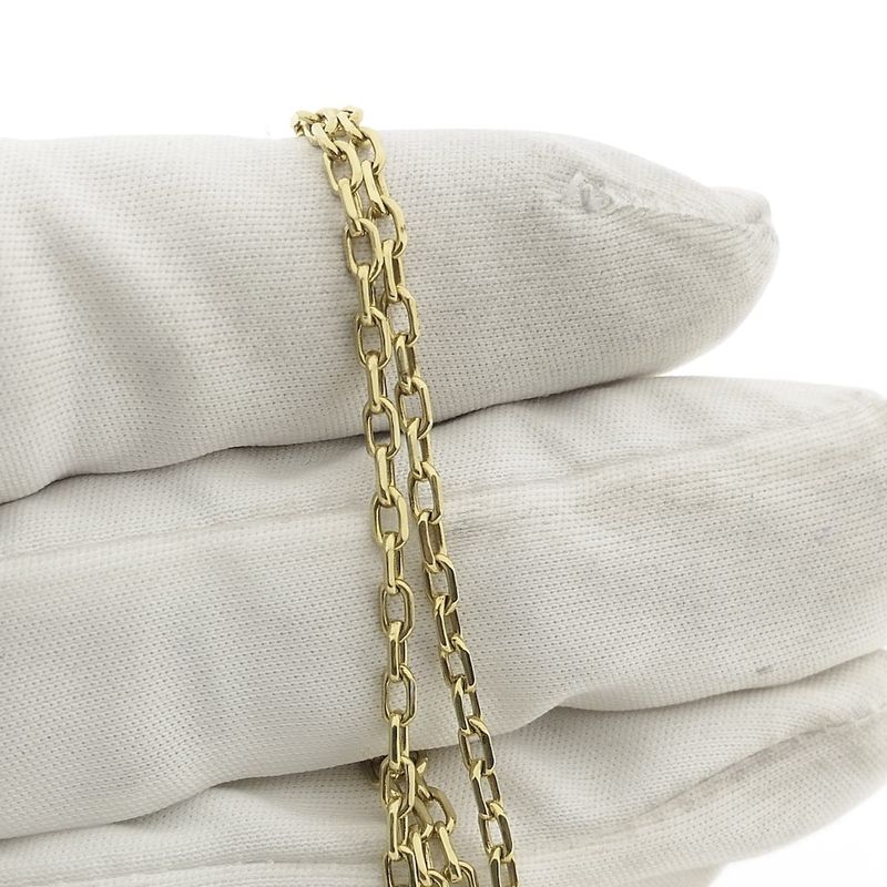 Image 3 of Gold anchor link chain | 67 cm