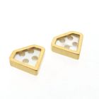 Image 8 of Gold button with mother of pearl