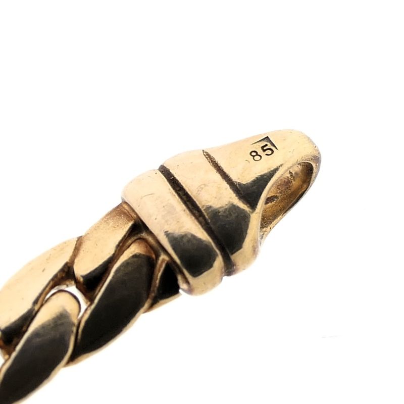 Image 5 of Gold flat gourmet link chain