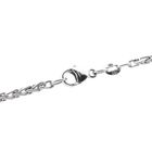 Image 4 of White Gold Square Fox Tail Necklace