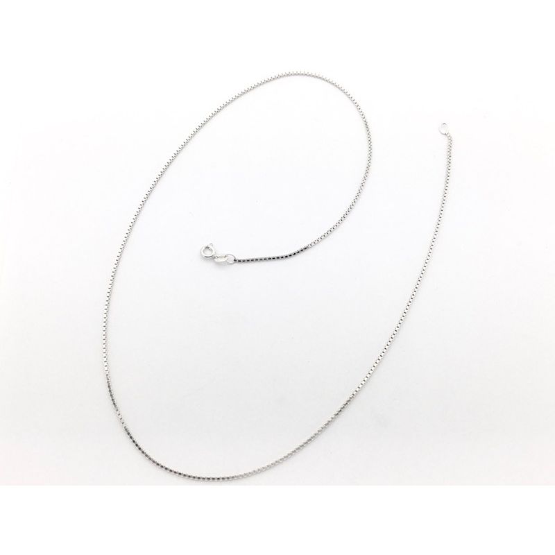 Image 12 of Silver gourmet link chain (suitable for a pendant) | 38 cm