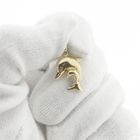 Image 2 of Two-tone gold pendant of two dolphins