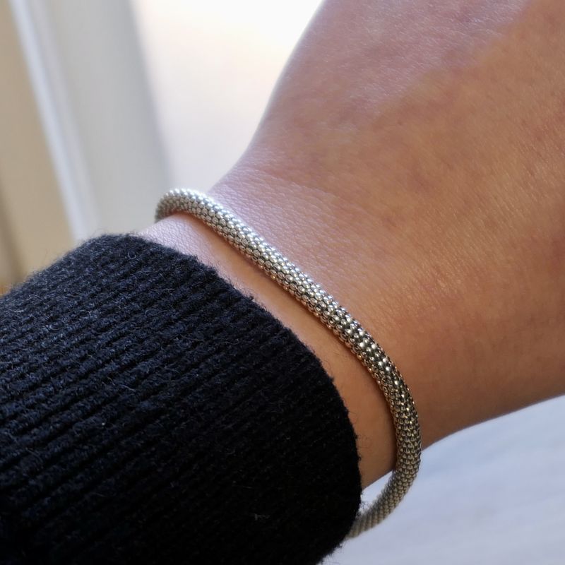Image 9 of Silver Mesh Link Bracelet