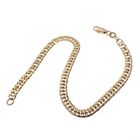 Image 4 of Gold flat gourmet link bracelet | 19 cm