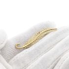 Afbeelding 7 van Vintage gouden veer broche 