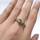 Image 8 of 9 carat solitaire ring with peridot