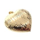 Image 3 of Silver pendant of a large gold-plated heart